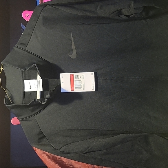 Nike training fitness athletic jacket large men black - Picture 1 of 3